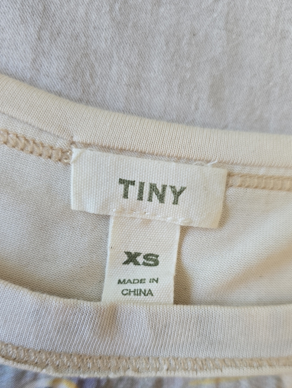 Anthropologie Tiny Jodie Peacock Patchwork Tie Front Short Sleeve Top XS - Picture 4 of 11